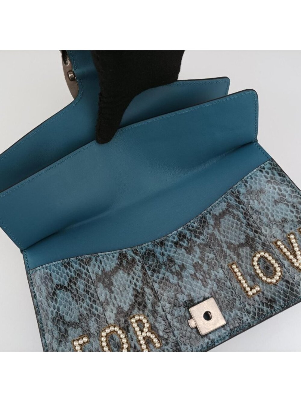 ★SOLD★ Gucci Dionysus Blue Multicolor Snakeskin Messenger Bag - Picture 15 of 15